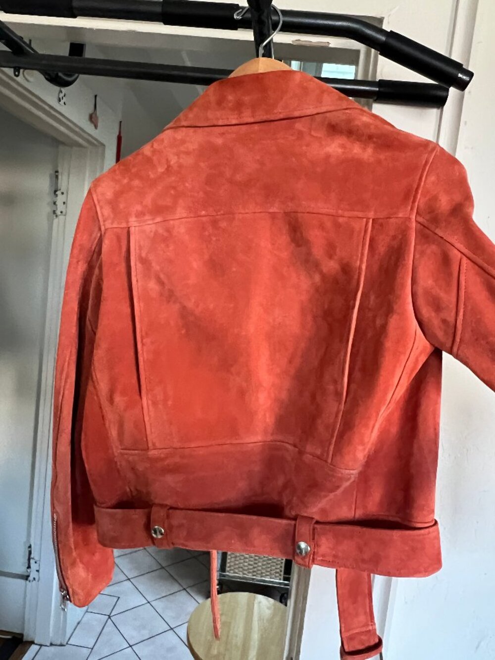 ACNE Studios Mock Moto Suede Leather Jacket (100% Goat Suede) - Picture 5 of 14